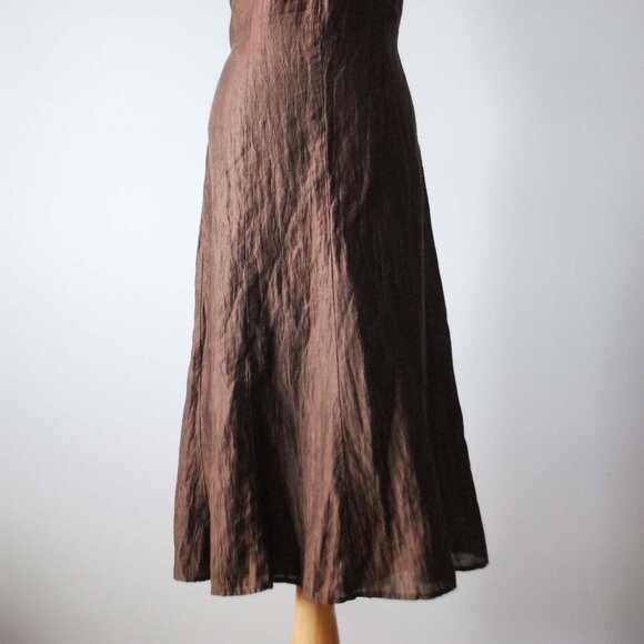 Taifun Earthy Brown Midi Dress - Picture 6 of 7